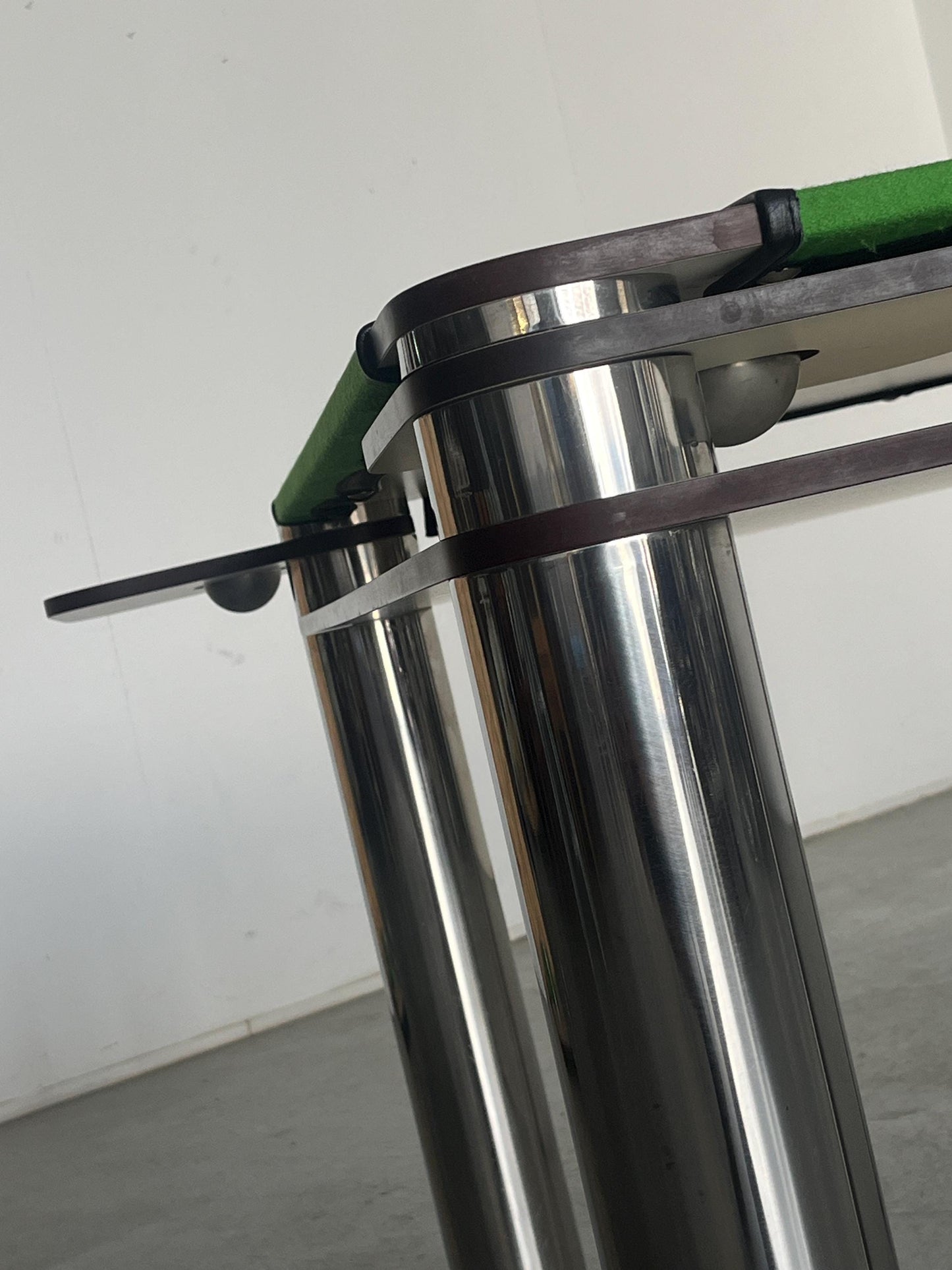 Vintage Poker Spieltisch von Joe Colombo für Zanotta in Weiß und Grün 1968