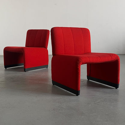 Vintage Lounge Sessel im Alky-Stil von Giancarlo Piretti Set von 2