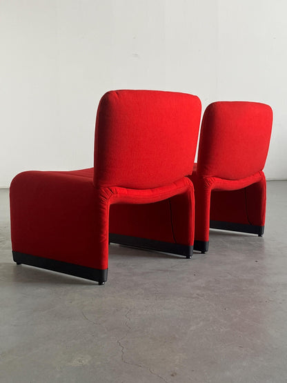 Vintage Lounge Sessel im Alky-Stil von Giancarlo Piretti Set von 2