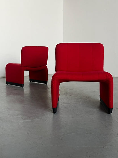 Vintage Lounge Sessel im Alky-Stil von Giancarlo Piretti Set von 2