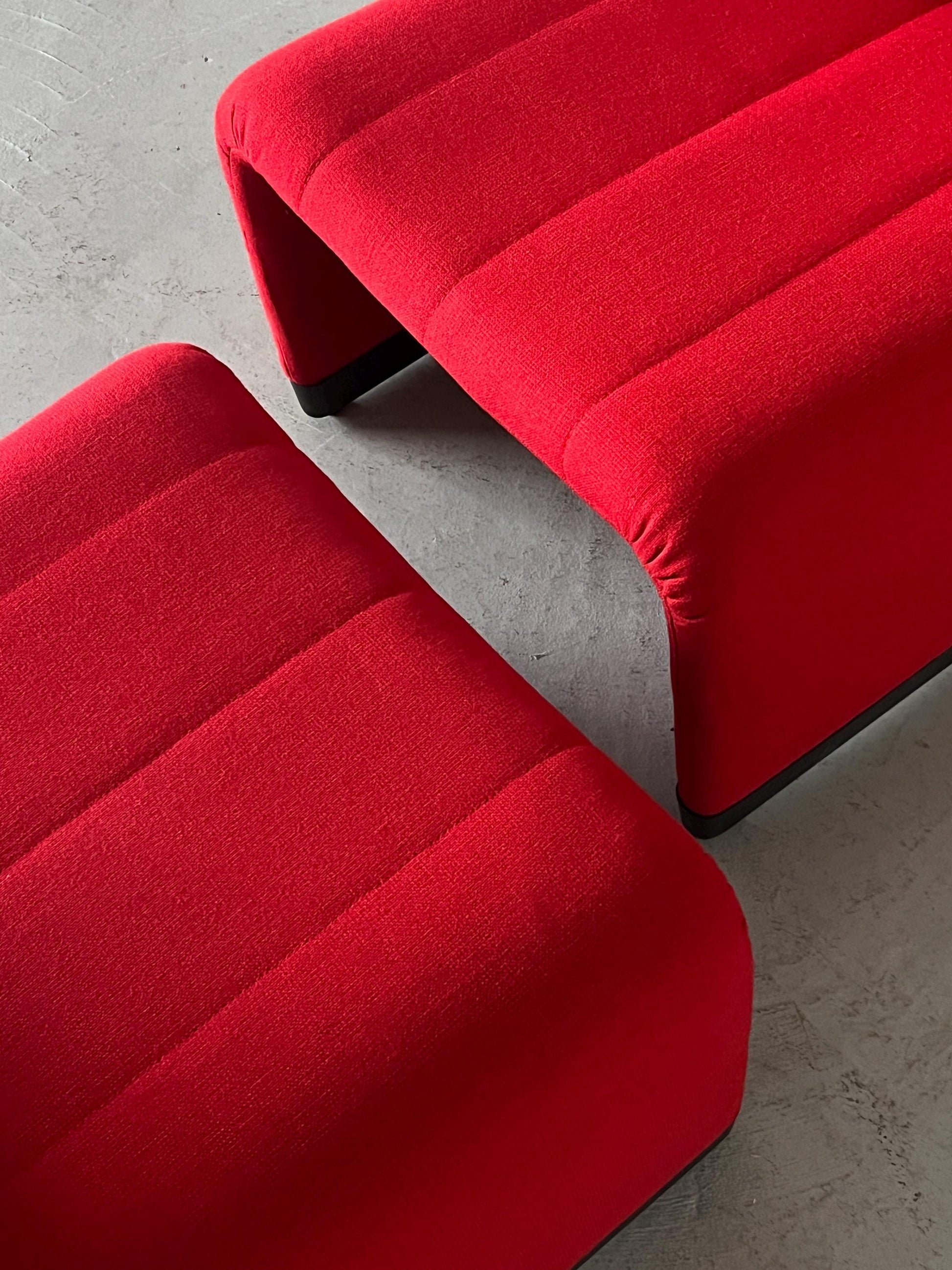 Vintage Lounge Sessel im Alky-Stil von Giancarlo Piretti Set von 2