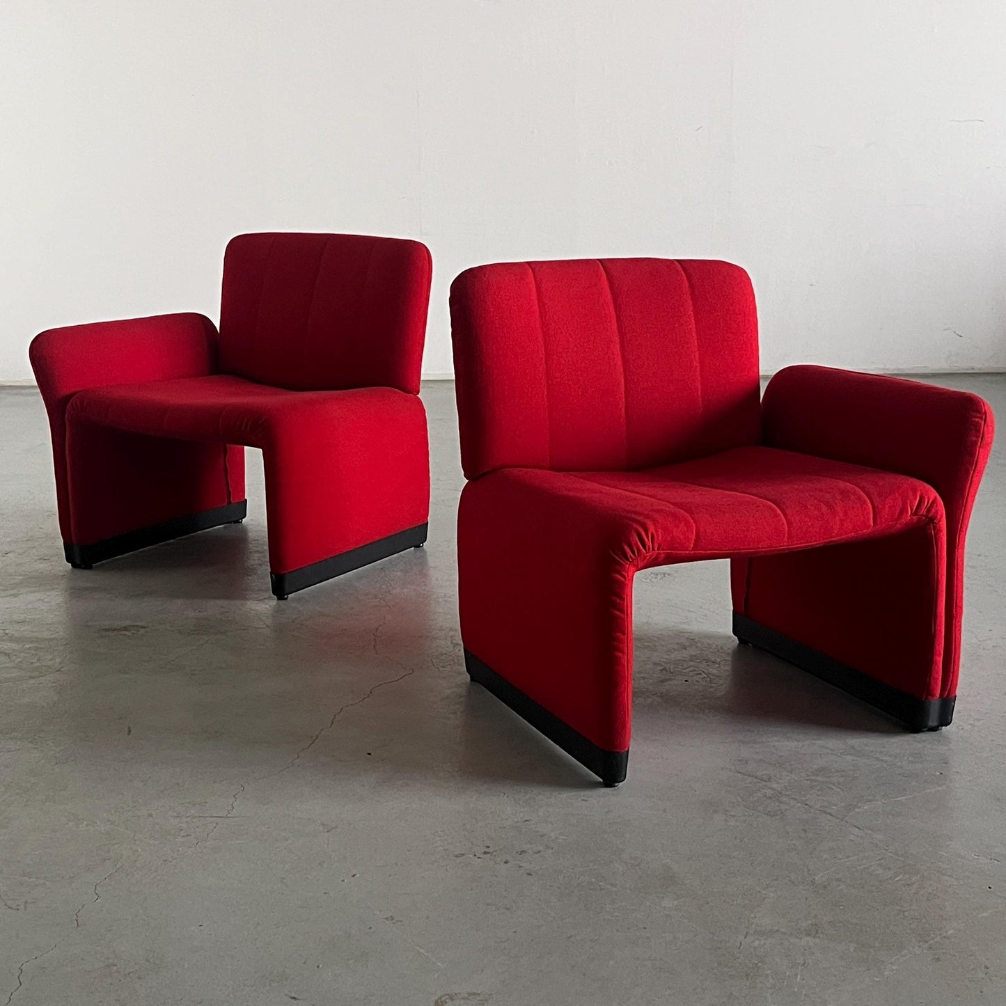 Vintage Sessel im Stil von Giancarlo Piretti 1970er Jahre Set von 2