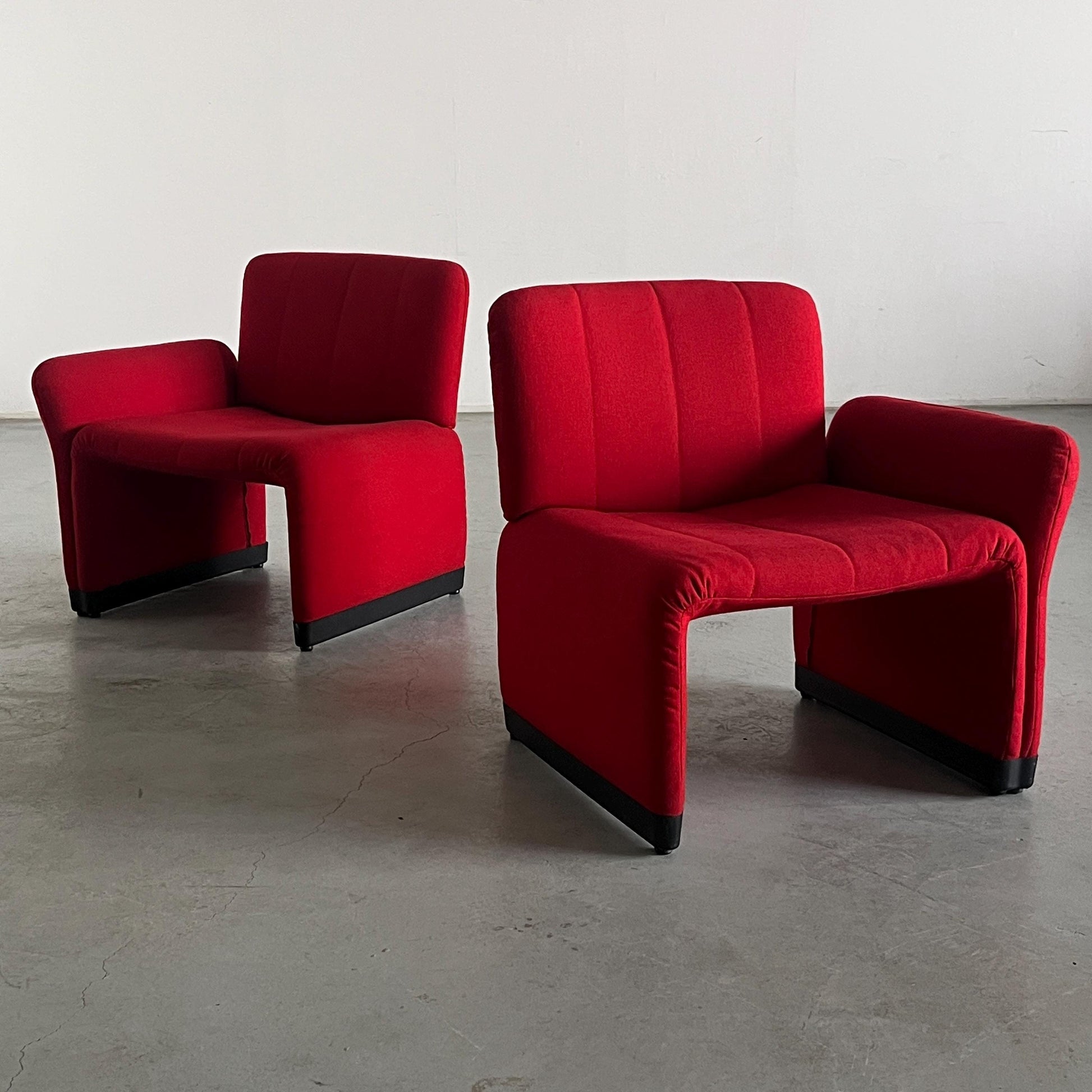 Vintage Sessel im Stil von Giancarlo Piretti 1970er Jahre Set von 2