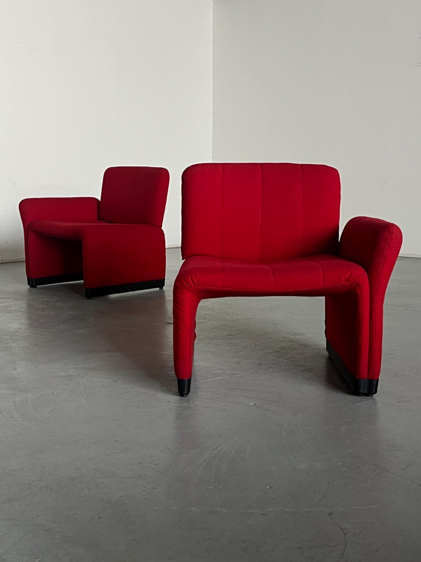 Vintage Sessel im Stil von Giancarlo Piretti 1970er Jahre Set von 2