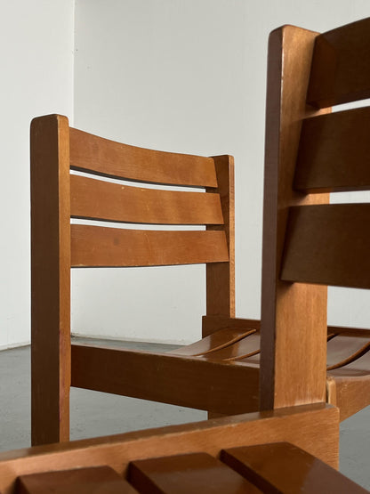 Vintage Esszimmerstuhl Buchenholz von Wilkhahn 1970er Set von 2