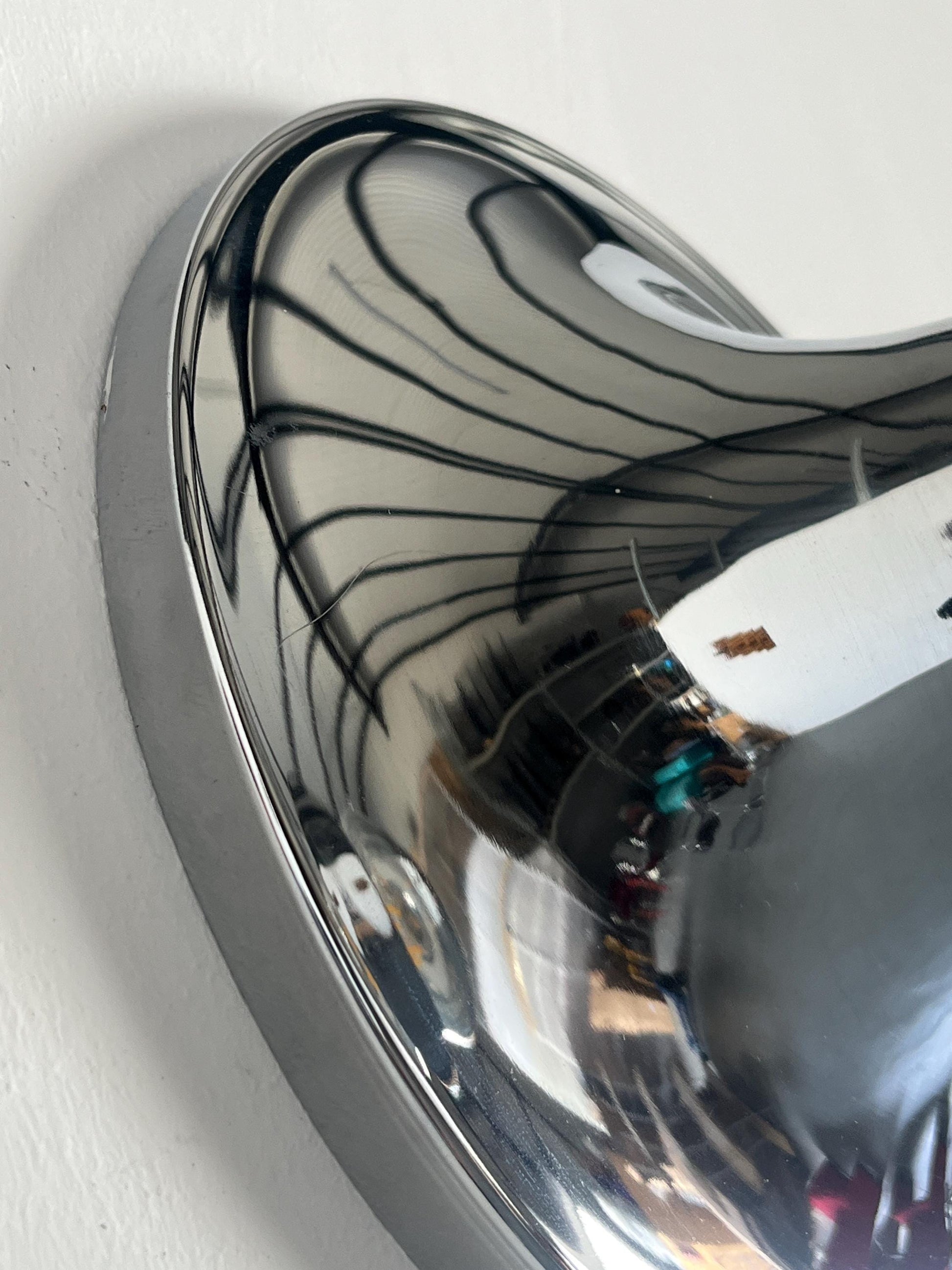 Vintage Wandleuchte Set von 2 von Meblo einzigartig chrom, Space Age, Slowenien, 1970er