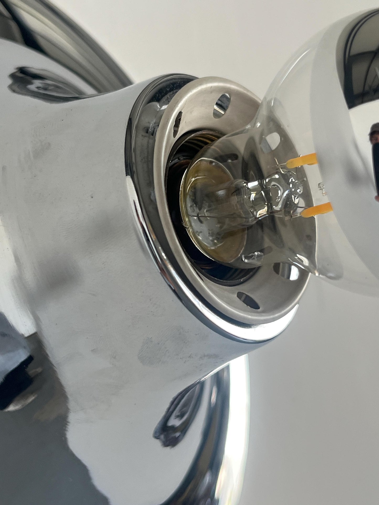 Vintage Wandleuchte Set von 2 von Meblo einzigartig chrom, Space Age, Slowenien, 1970er