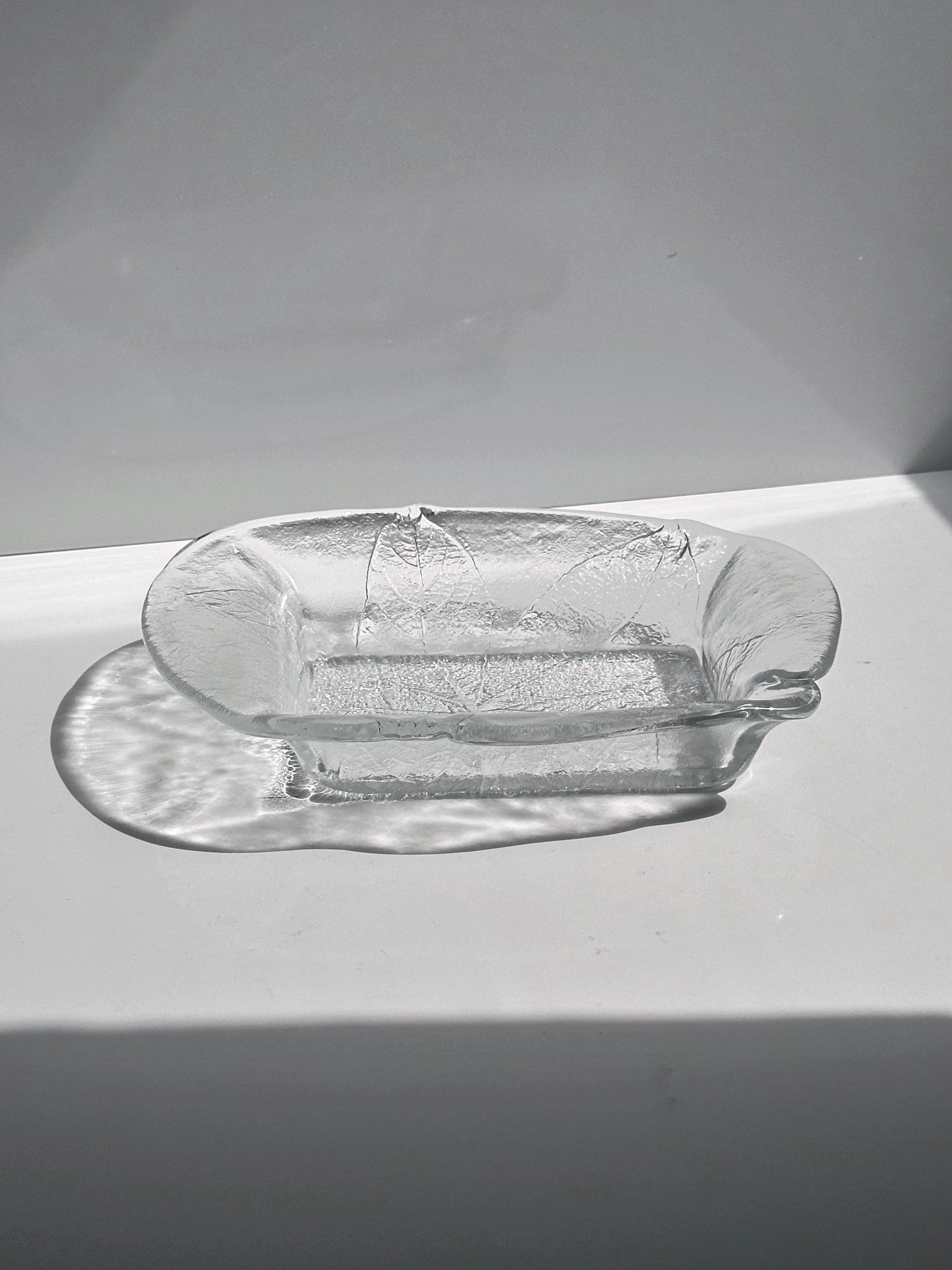 Vintage Schale Party Blatt von Ann und Göran Wärff für Kosta Boda