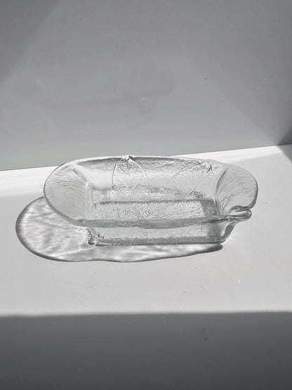 Vintage Schale Party Blatt von Ann und Göran Wärff für Kosta Boda