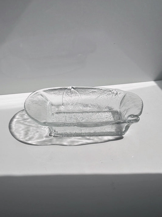 Vintage Schale Party Blatt von Ann und Göran Wärff für Kosta Boda