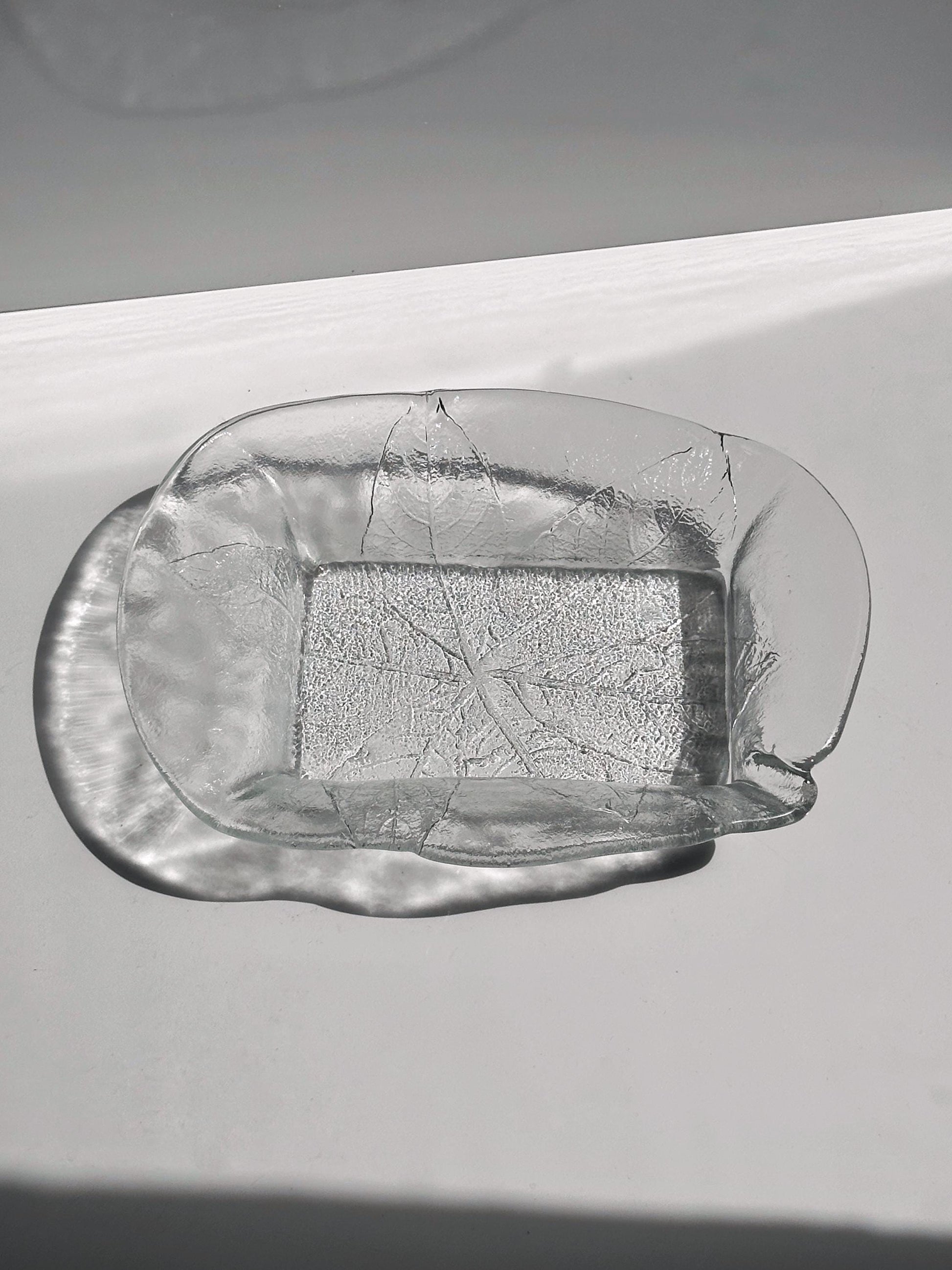 Vintage Schale Party Blatt von Ann und Göran Wärff für Kosta Boda