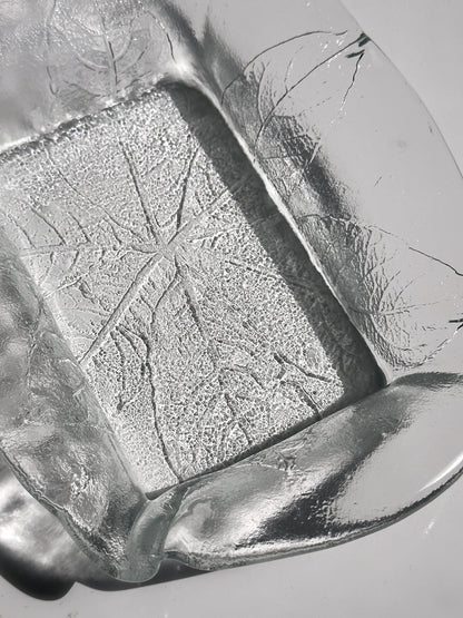 Vintage Schale Party Blatt von Ann und Göran Wärff für Kosta Boda