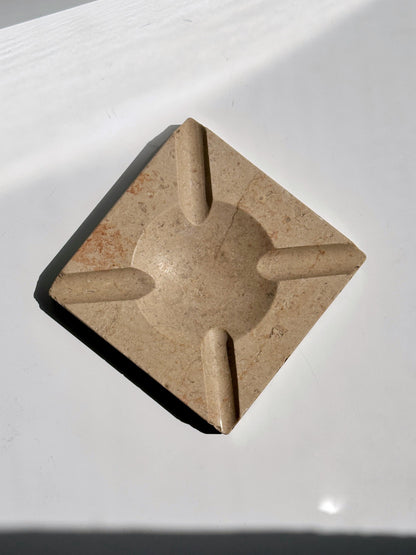 Vintage Aschenbecher Travertin von Italien