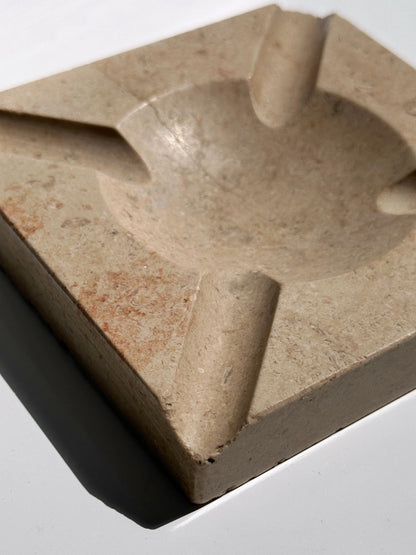 Vintage Aschenbecher Travertin von Italien