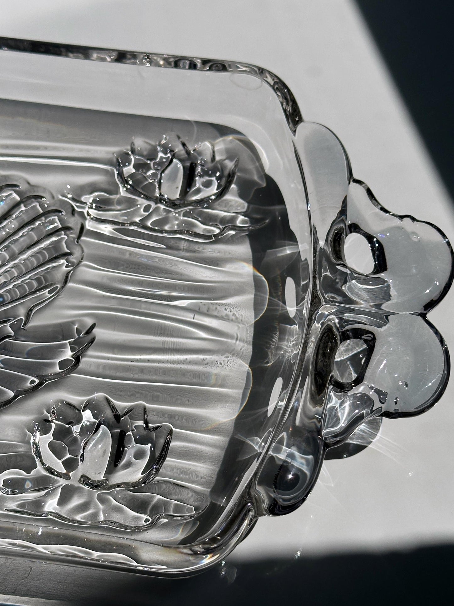 Vintage Kuchenplatte Schwan von Walther Glas