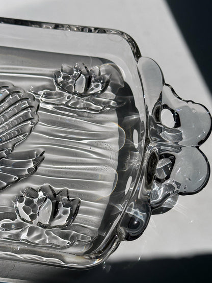 Vintage Kuchenplatte Schwan von Walther Glas