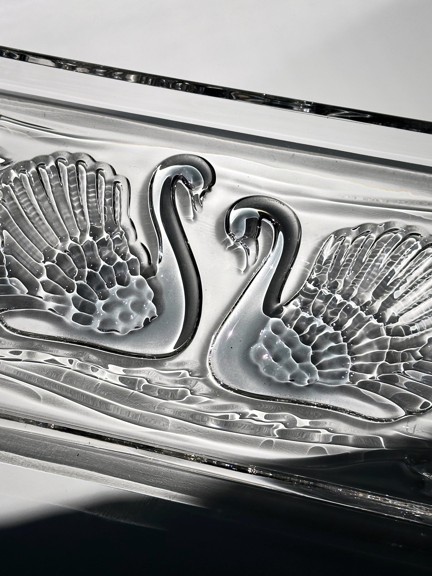 Vintage Kuchenplatte Schwan von Walther Glas