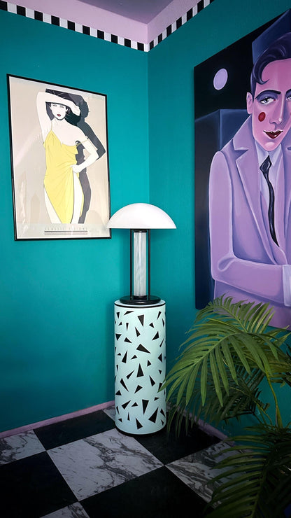 Vintage Tischlampe aus Muranoglas von Bruno Gecchelin für Skipper und Pollux