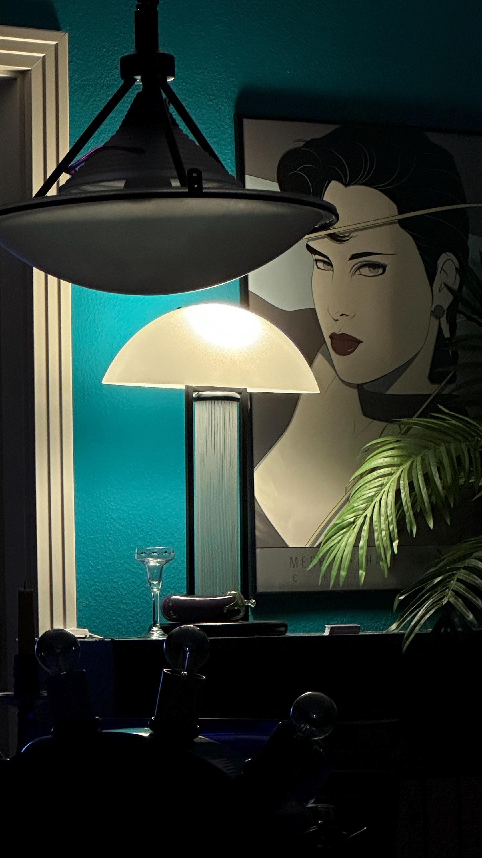 Vintage Tischlampe aus Muranoglas von Bruno Gecchelin für Skipper und Pollux