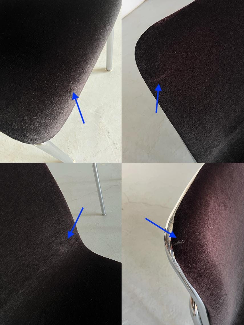 Vintage Esszimmerstuhl von Tecta verchromter Stahl 1970er Set von 2