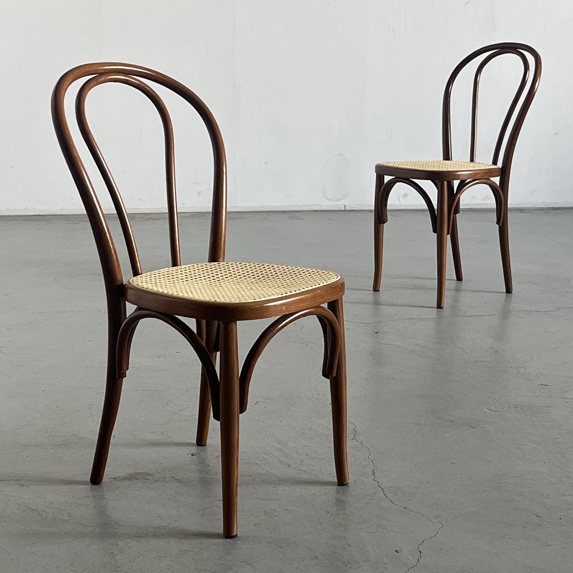 Vintage Stuhl Set von 2 Thonet No. 14 Stil