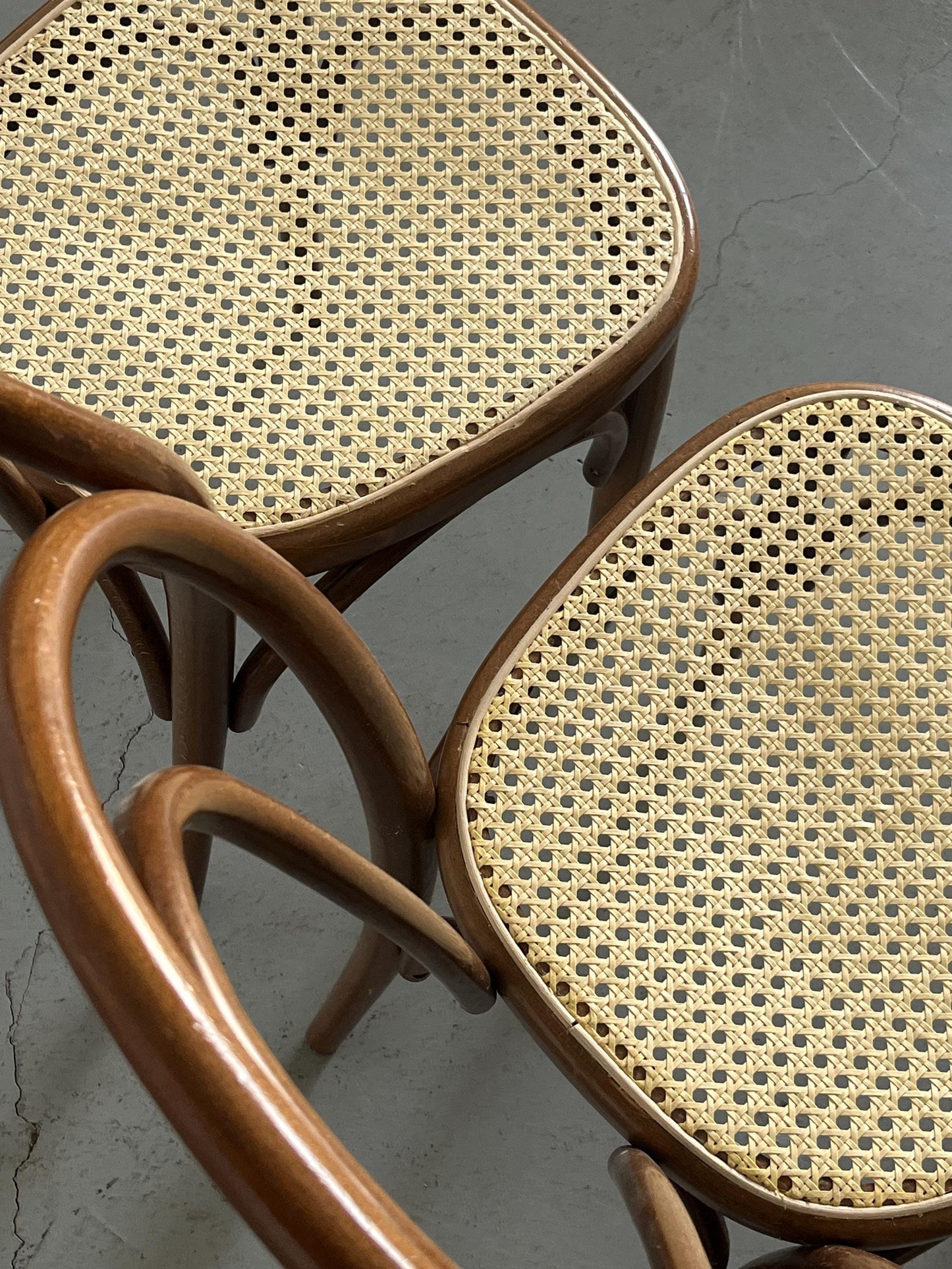 Vintage Stuhl Set von 2 Thonet No. 14 Stil