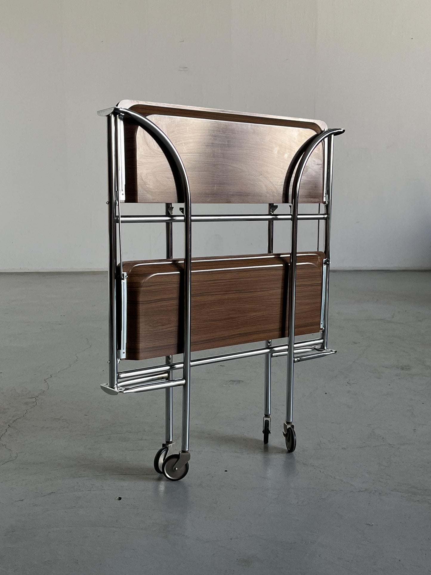 Vintage Servierwagen 'Dinett' im Stil von Bremshey und Co