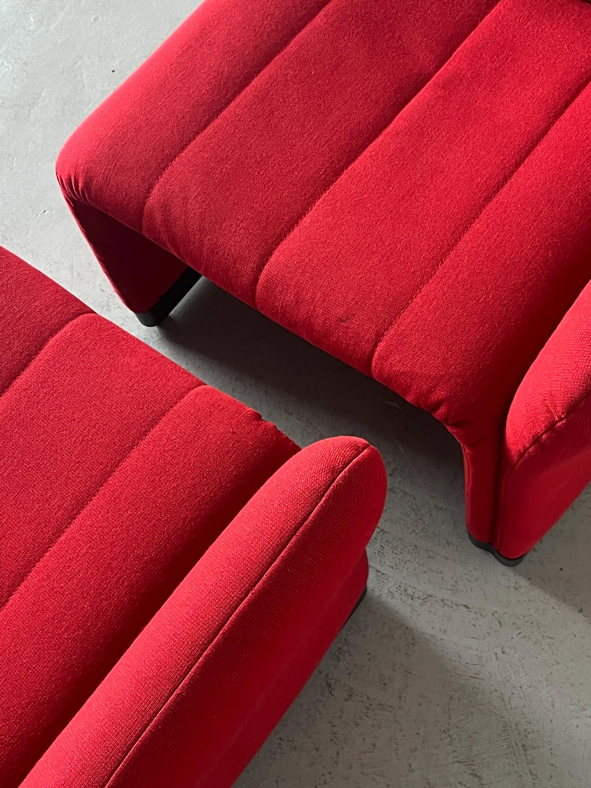 Vintage Sessel im Stil von Giancarlo Piretti 1970er Jahre Set von 2