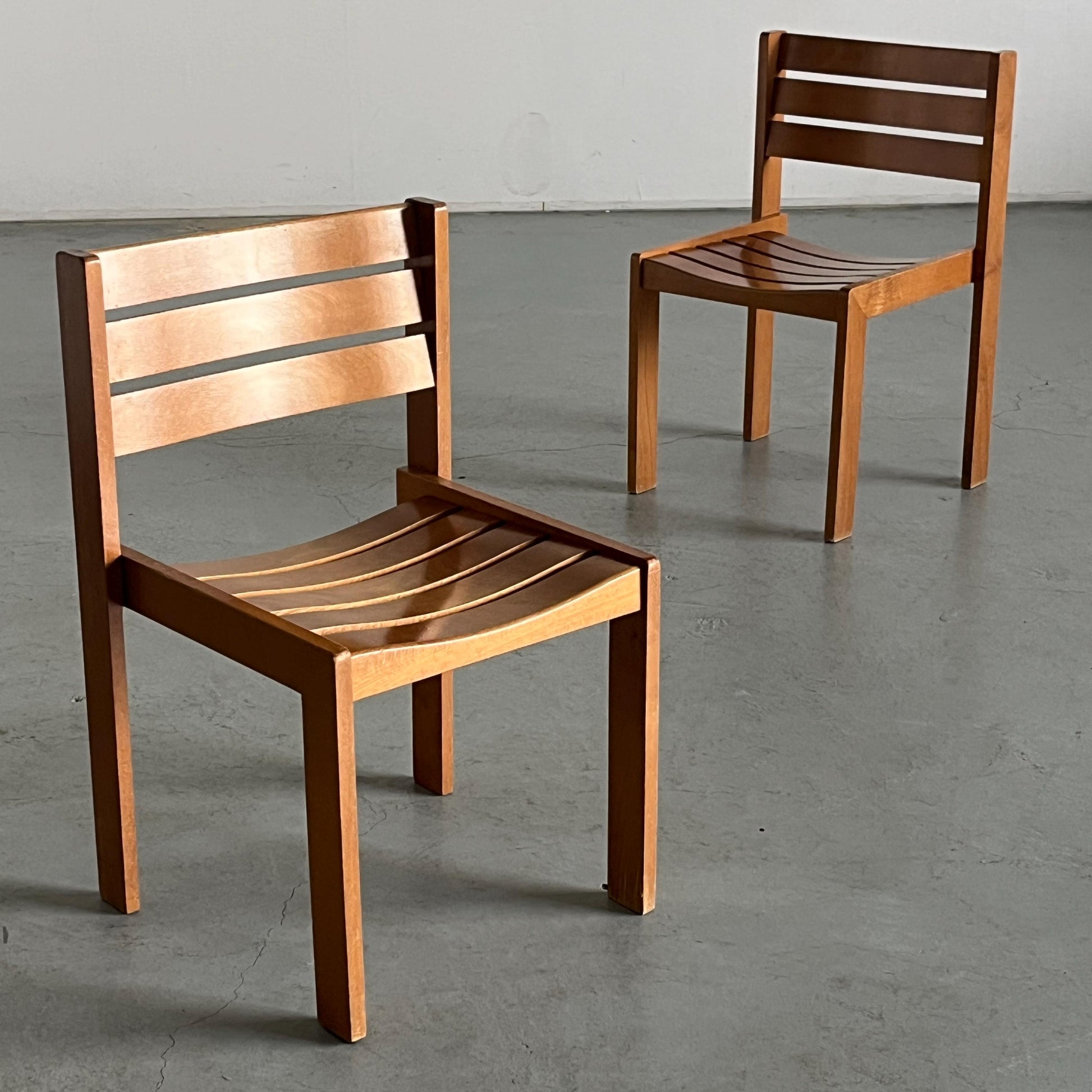 Vintage Esszimmerstuhl Buchenholz von Wilkhahn 1970er Set von 2