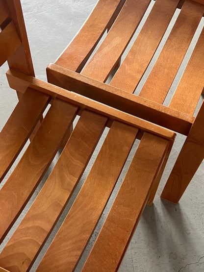 Vintage Esszimmerstuhl Buchenholz von Wilkhahn 1970er Set von 2