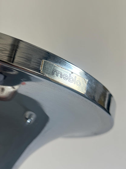 Vintage Wandleuchte Set von 2 von Meblo einzigartig chrom, Space Age, Slowenien, 1970er