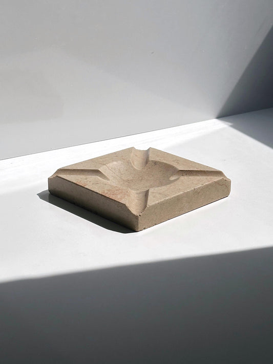 Vintage Aschenbecher Travertin von Italien