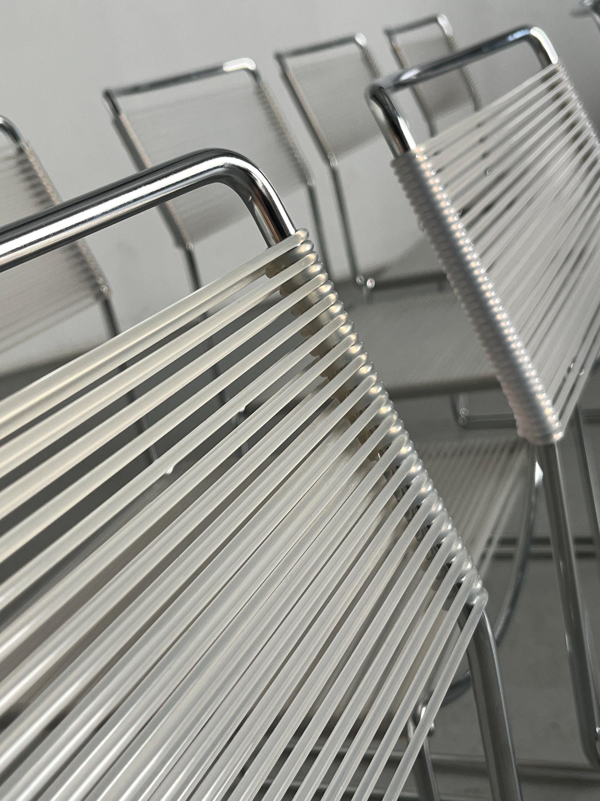 Vintage Spaghetti Essstuhl im Stil von Giandomenico Belotti 1980er Italien