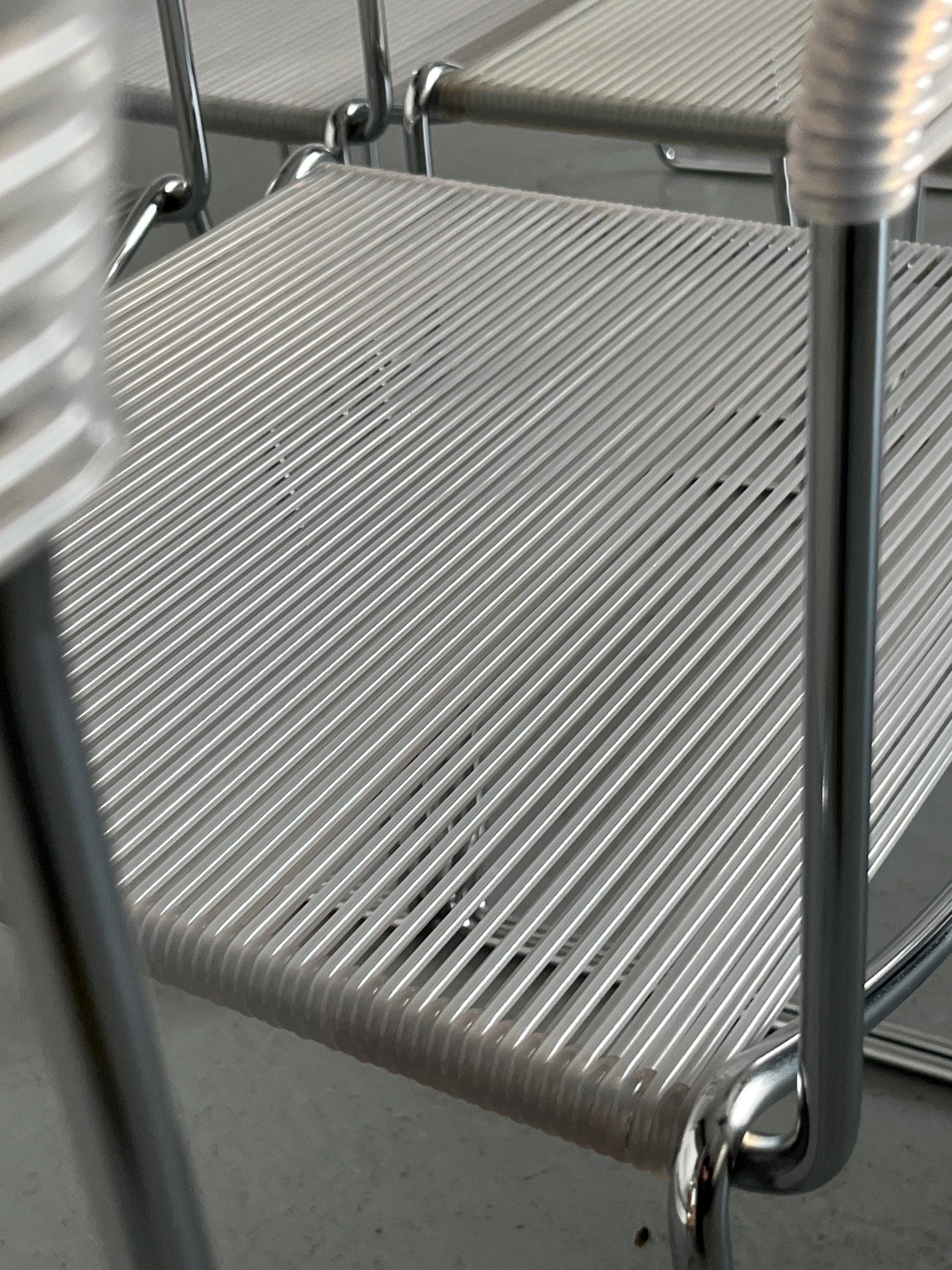 Vintage Spaghetti Essstuhl im Stil von Giandomenico Belotti 1980er Italien