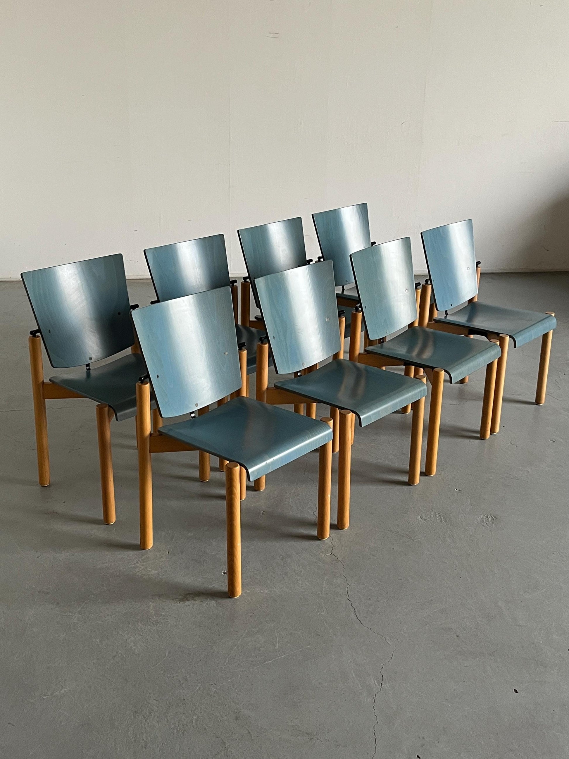 Vintage Postmodern Modell 2400 Stapelstuhl von Team AG Form für Kusch+Co