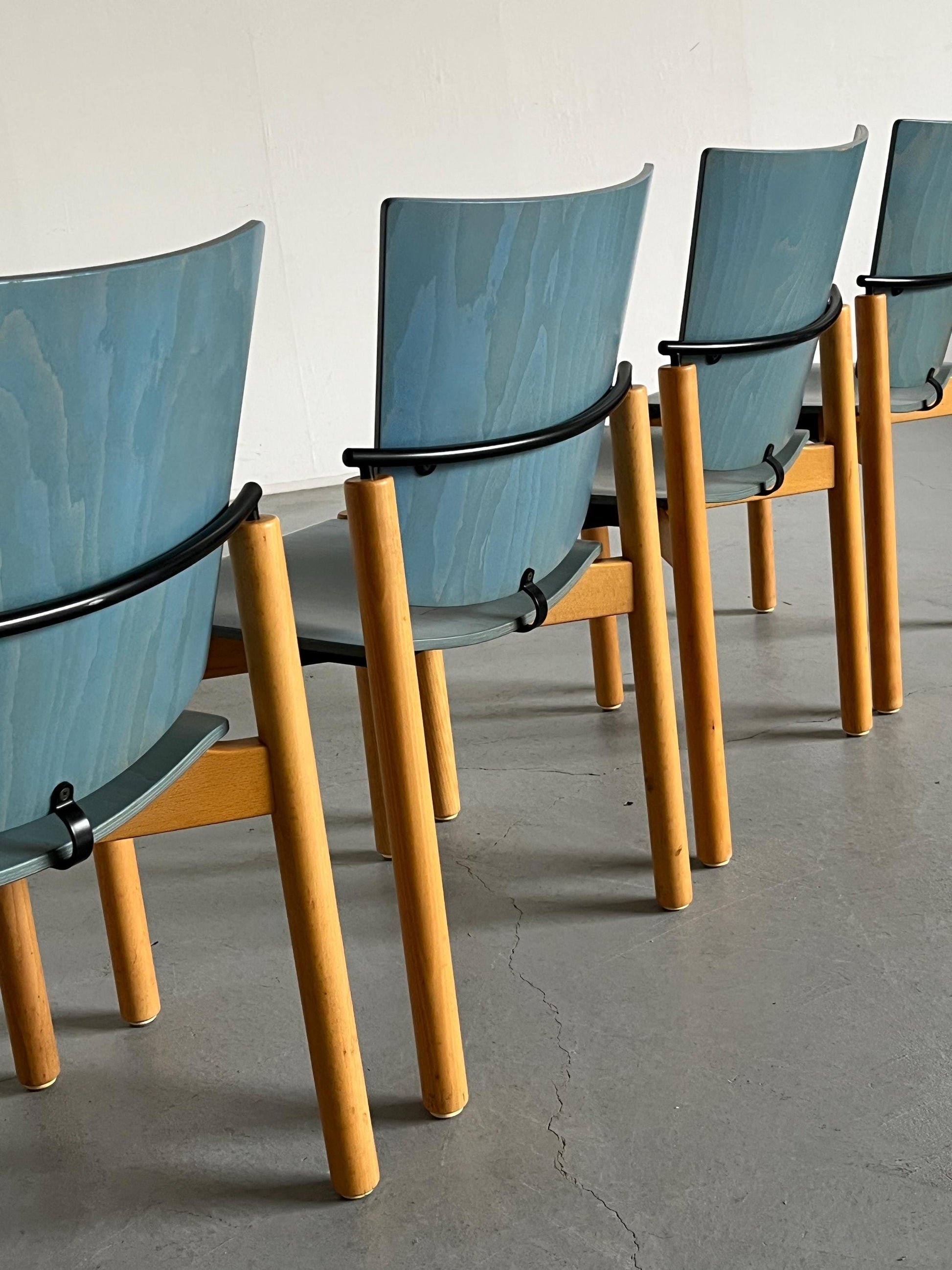 Vintage Postmodern Modell 2400 Stapelstuhl von Team AG Form für Kusch+Co