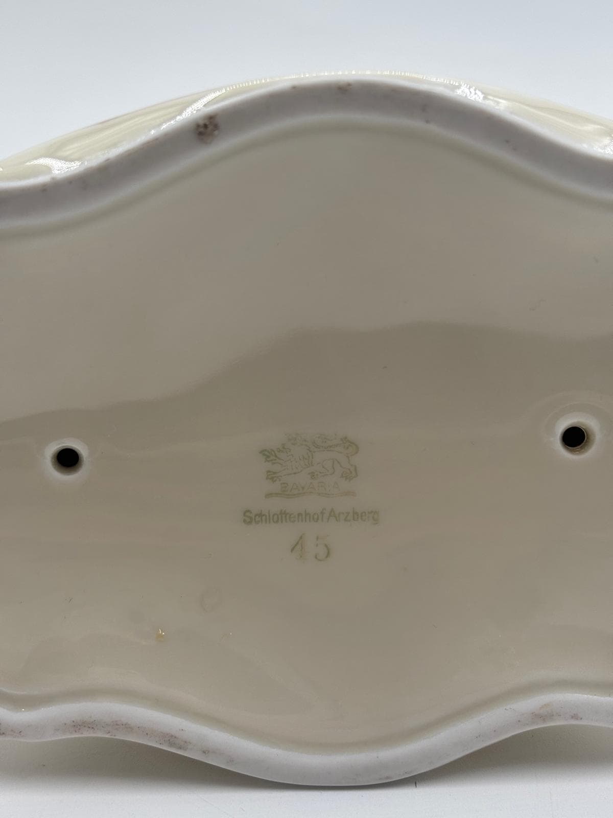 Vintage Kerzenständer Schlottenburg von Arzberg Porzellan Golddekor 3-flammig