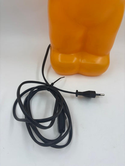 Vintage Tischlampe Der Stehende von Lumibar gelb Bärenform