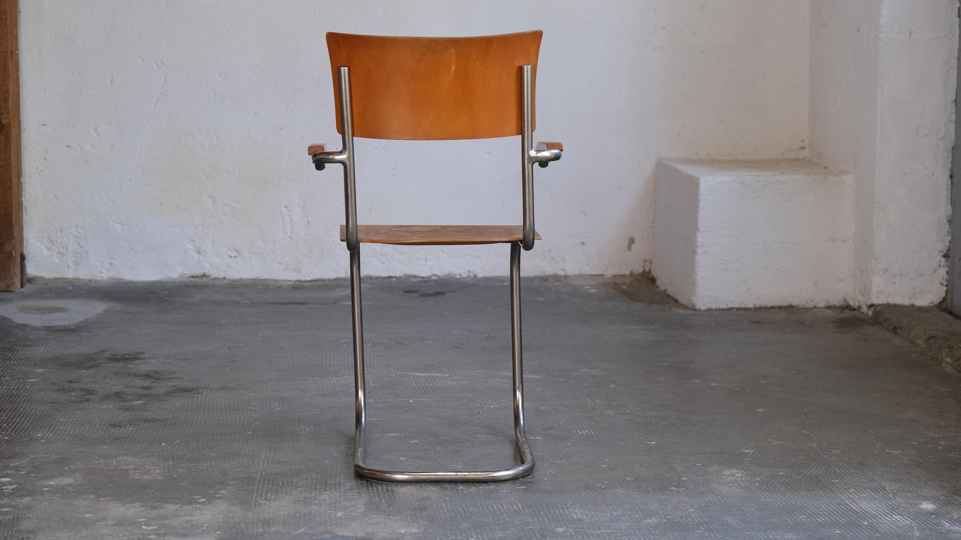 Vintage Freischwinger Stuhl S 43 F von Mart Stam für Thonet