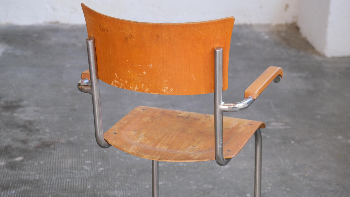 Vintage Freischwinger Stuhl S 43 F von Mart Stam für Thonet
