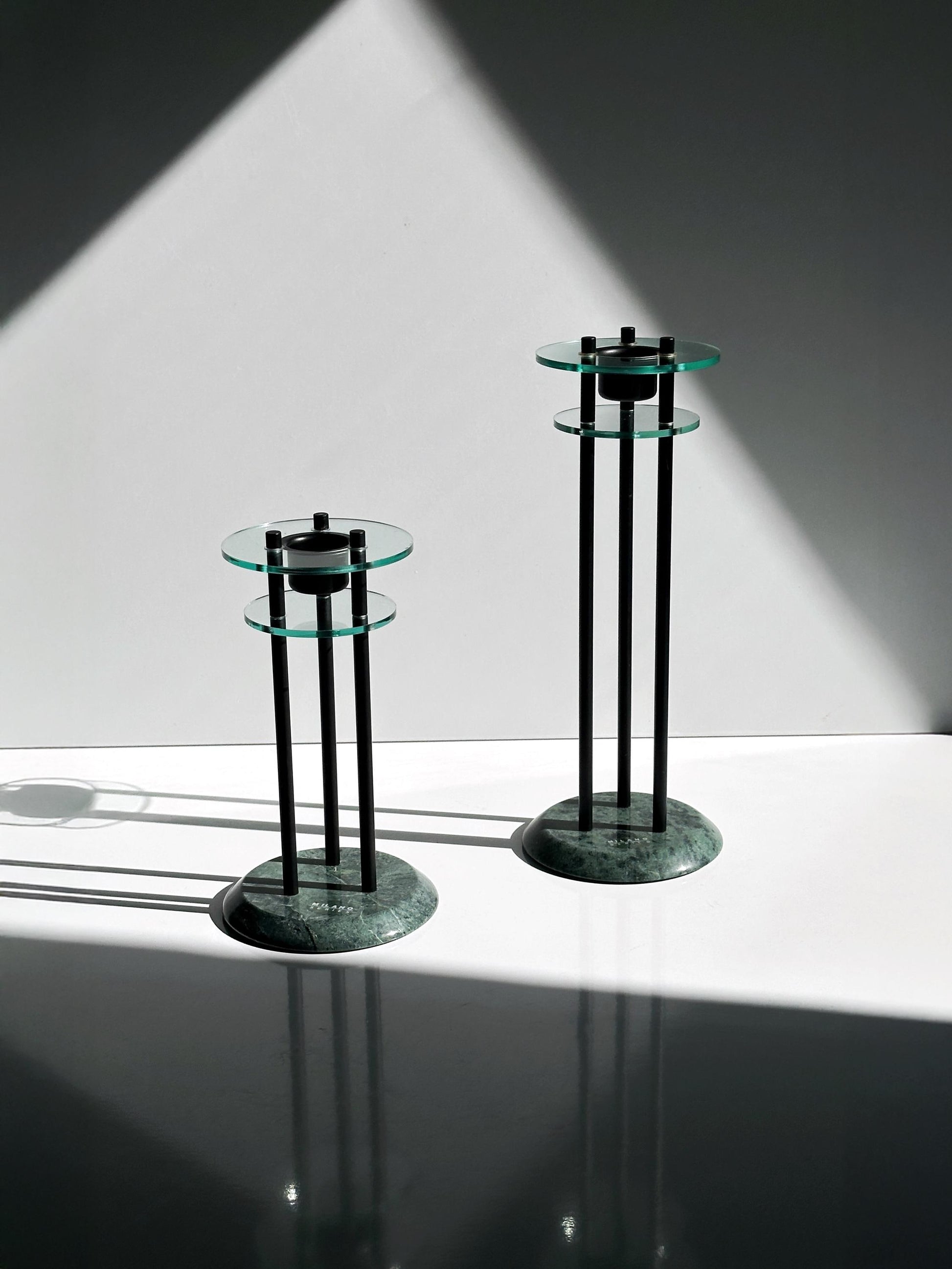 Vintage Kerzenständer Set von Milano Series