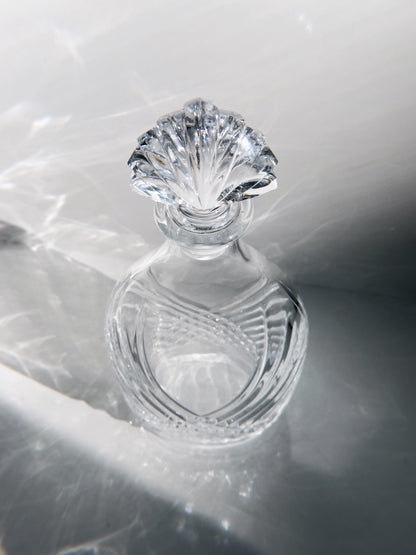 Vintage Dekanter Art Deco aus Kristallglas