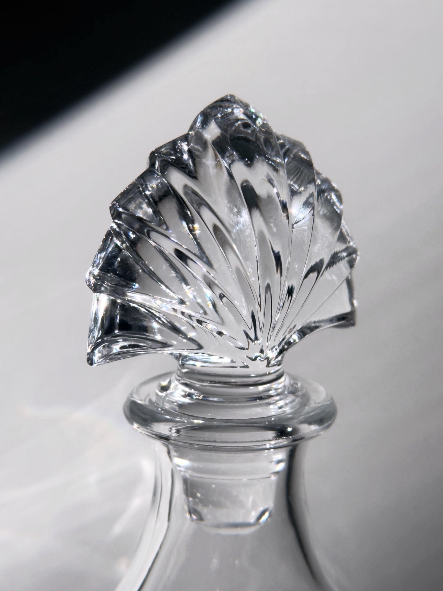 Vintage Dekanter Art Deco aus Kristallglas