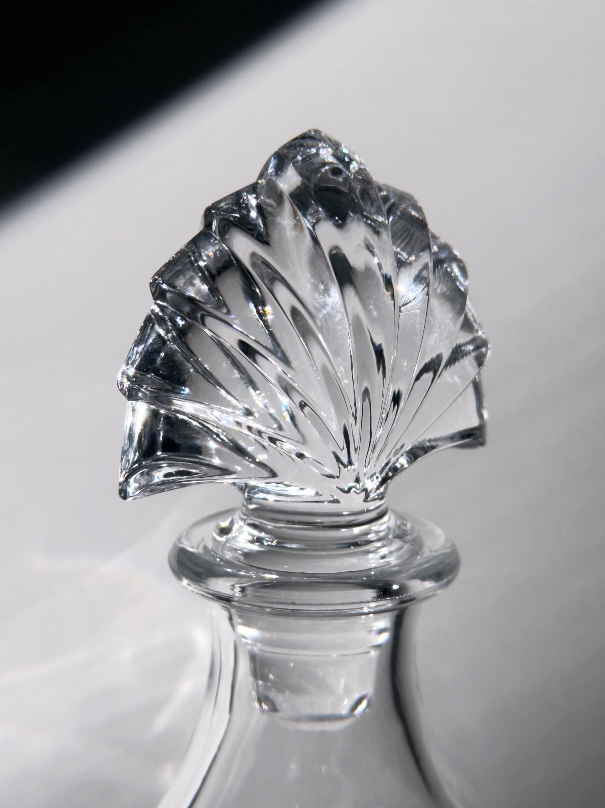 Vintage Dekanter Art Deco aus Kristallglas