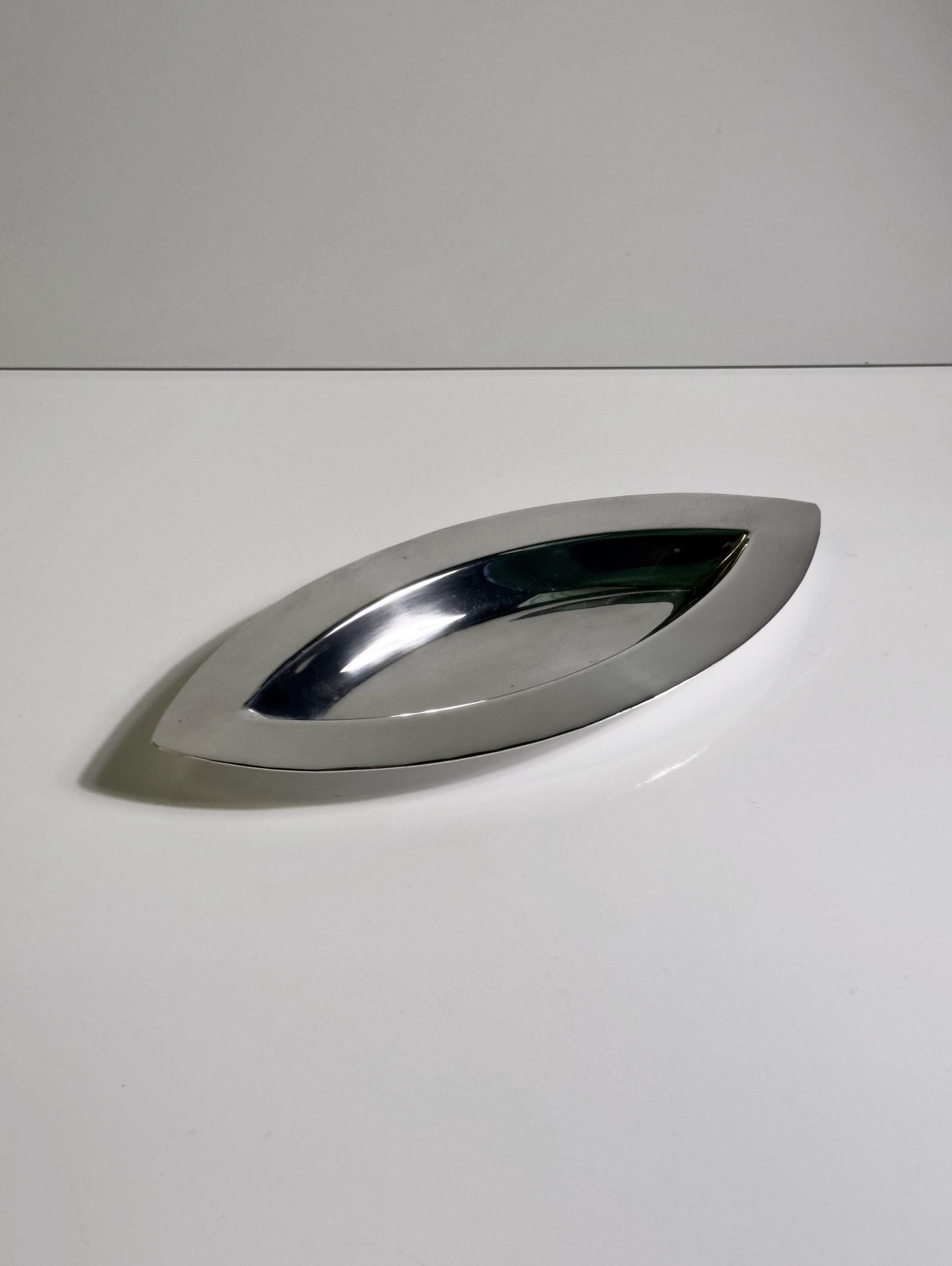 Vintage Schale mandelförmig versilbert