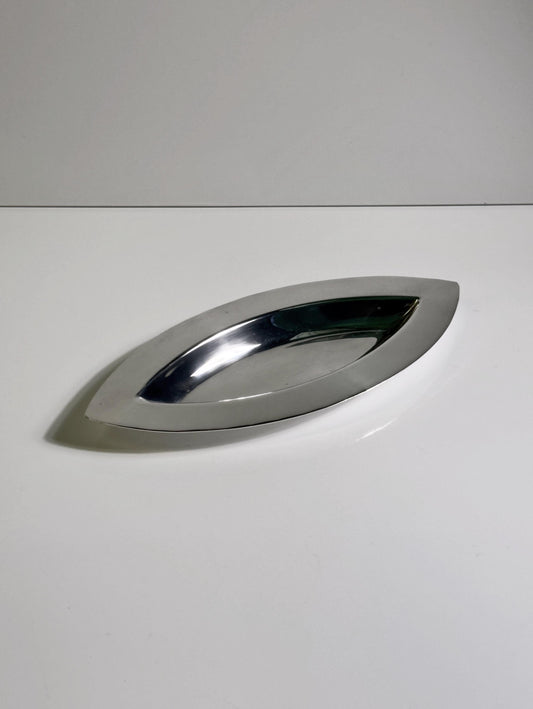 Vintage Schale mandelförmig versilbert