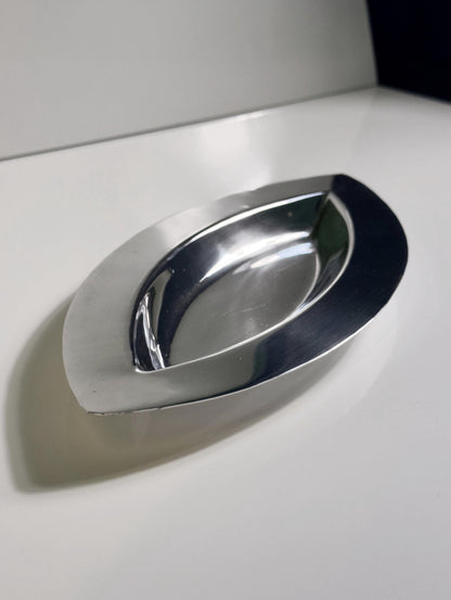 Vintage Schale mandelförmig versilbert