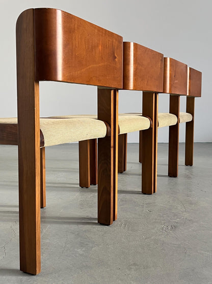 Vintage Esszimmerstuhl Italien 1970er Set von 4