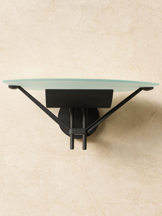 Vintage Wandleuchte Shogun von Asahara Shigeaki für Luci Accademia Italia, schwarz