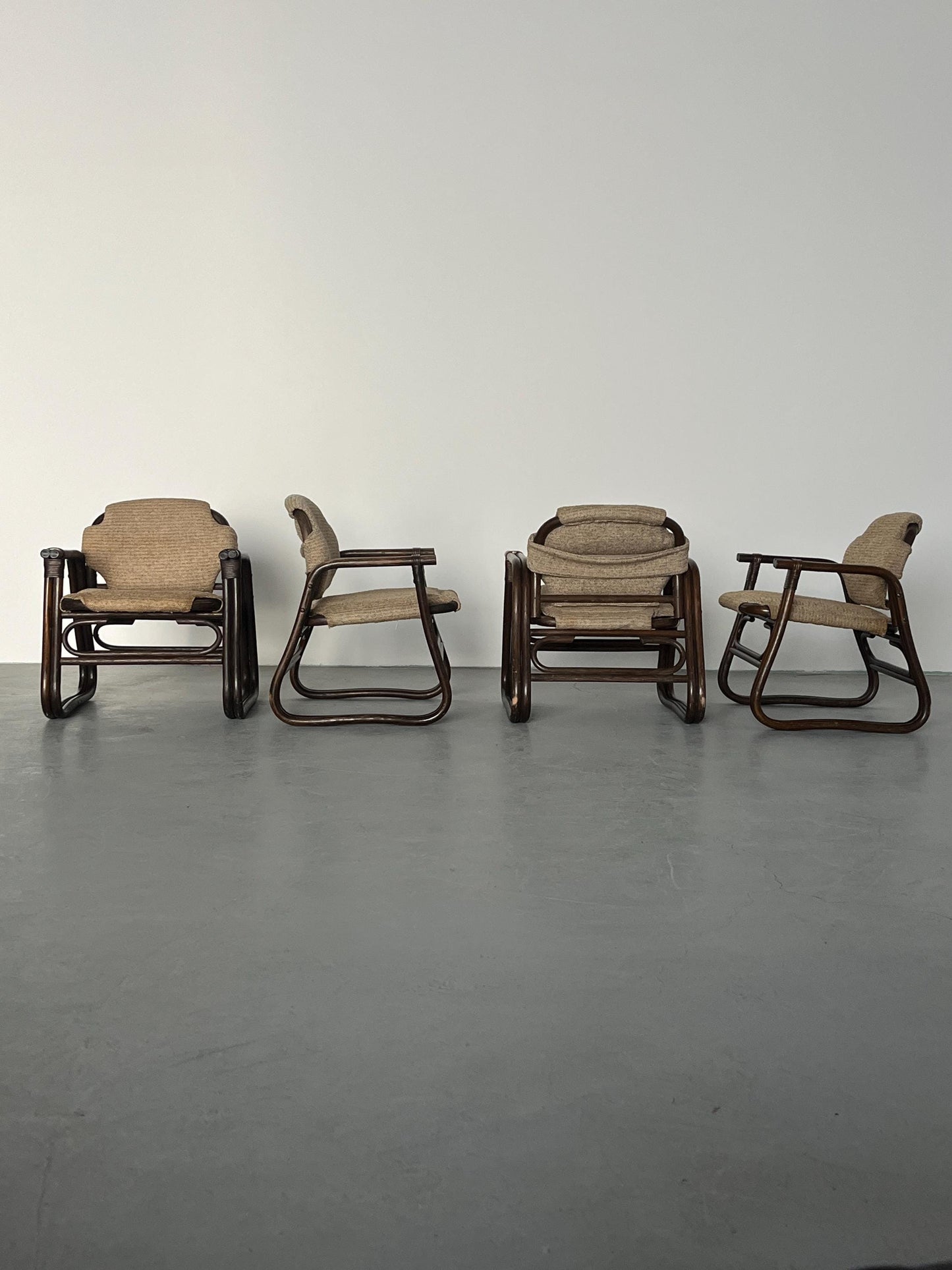 Vintage Armlehnstuhl aus Bambus von unbekannt für unbekannt